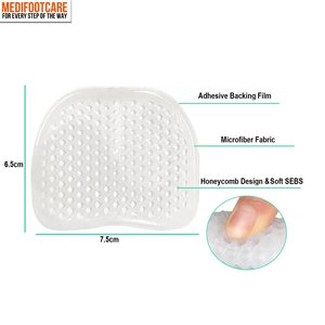 Coussinets en <span class=keywords><strong>gel</strong></span> souple pour l'<span class=keywords><strong>avant</strong></span>-<span class=keywords><strong>pied</strong></span>, coussinets métatarsiens en <span class=keywords><strong>gel</strong></span> réutilisables, coussinets métatarsiens en nid d'abeille pour femmes, semelles intérieures en <span class=keywords><strong>gel</strong></span> pour talons hauts - Product Image 3