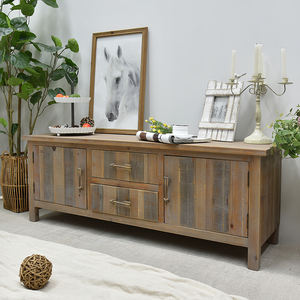 Lnnova סלון טלוויזיה stand ריהוט עתיק עלוב שיק כפרי שיובש עץ טלוויזיה קבינט Stand עם מגירות - Product Image 2