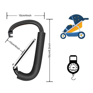 Gancho <span class=keywords><strong>para</strong></span> cochecito de bebé <span class=keywords><strong>para</strong></span> <span class=keywords><strong>compras</strong></span> y bolsas de pañales - Product Image 2