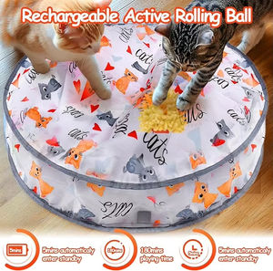 Jouets interactifs pour chat balle pochette de <span class=keywords><strong>jeu</strong></span> activée par le mouvement couverture de chasse tapis de <span class=keywords><strong>jeu</strong></span> cache-cache <span class=keywords><strong>jeu</strong></span> de capture de <span class=keywords><strong>souris</strong></span> - Product Image 5