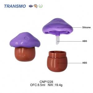 Tube de baume à lèvres écologique, tube rond pour baume à lèvres, tube à bille pour baume à lèvres pour enfants, emballage de baume à lèvres en forme de champignon - Product Image 3