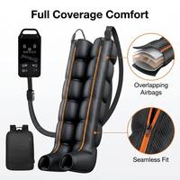 Nouvelles bottes de récupération à compression d'air intelligentes, 6 chambres indépendantes, masseur de jambes, affichage numérique, 23 niveaux de compression progressive