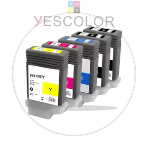 Yescolor Premium compatibile PFI-102 PFI 102 130ml <span class=keywords><strong>stampante</strong></span> a getto d'inchiostro cartuccia per Canon IPF500/510/600/610/700/710 - Product Image 1