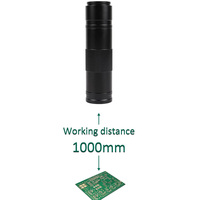 Caméra industrielle HD-MI USB 1080P Objectif 150x Support pliable Télécommande Microscope numérique électronique 4K pour ensemble de microscope de soudage