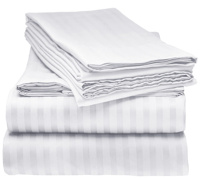 Drap Plat Personnalisé 100 % Coton 300 Fils/cm² Qualité Hôtelière à Rayures pour Hôtels Spa, Literie Jetable Fleurie de Noël