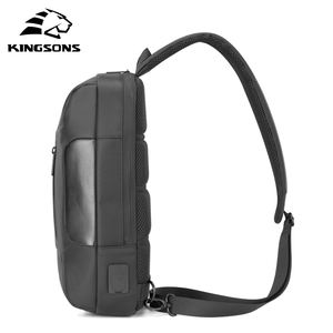 Logo Crossbody da uomo Sports <span class=keywords><strong>One</strong></span> borse uomo Usb antifurto petto singolo borsa a tracolla personalizzata con tracolla da uomo zaino da spalla - Product Image 3