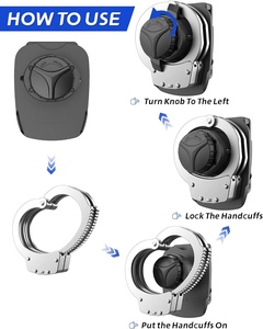 Universele polymeer materiaal handboeien etui's geschikt voor ketting-/scharnier-/vouwbare handboeien open bovenkant paddle houder ASP S&W CTS Made in <span class=keywords><strong>China</strong></span> - Product Image 3