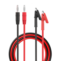 4mm Brass Banana Plug Multimeter Test Leads Cable Kit 100cm Corrosion-resistant Durable Alligator Clips for Industrial