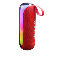 Haut-parleur avec lumière LED RGB, microphone intégré, batterie rechargeable - Idéal pour les fêtes et le home cinéma