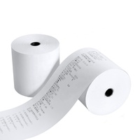 Rouleau de papier thermique pour caisse enregistreuse, taille personnalisée, 80x80mm, fourni par l'usine, utilisé pour les supermarchés, les banques, les hôtels, les restaurants