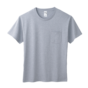 T-shirt 100% in cotone stampato su misura di alta qualità oversize tasca manica corta Casual tinta unita t-shirt - Product Image 4
