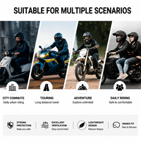 Casque de moto modulaire certifié DOT en ABS, casque intégral rabattable avec double visière pour adultes