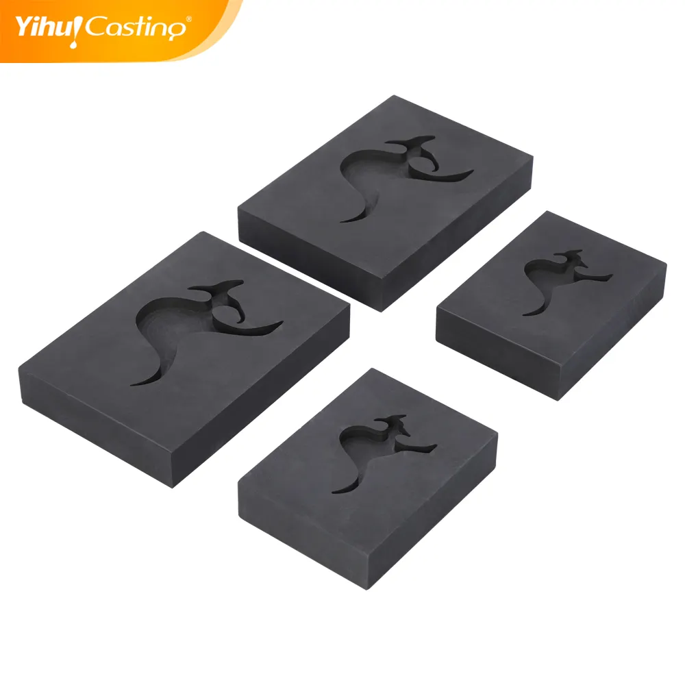 Yihui Graphite groove metal mold high-strength high-density and high-purity gold bar ingots