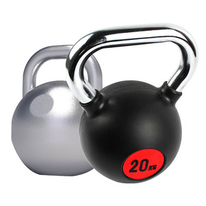 厂家批发健身房健身壶铃带橡胶涂层定制标志颜色自由重量 - Product Image 3