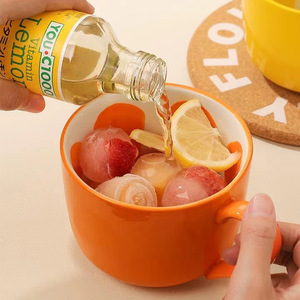 Taza de café de cerámica pintada a mano con sandía, bonita taza clásica de fruta, taza creativa de sandía para café con leche disponible para - Product Image 4