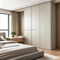 Armoire de chambre moderne, durable, écologique, grande capacité, autoportante, en mélamine, mobilier de maison pour villa