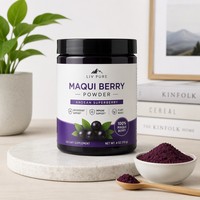 Poudre de baies de Maqui de l'Himalaya lyophilisées naturelles 100% pures de qualité alimentaire LP-12 1kg Superaliment