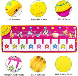 Jouets éducatifs, piano musical, clavier, tapis de danse, tapis tactile, tapis musical, jouets <span class=keywords><strong>pour</strong></span> enfants - Product Image 4