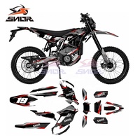 Kit d'autocollants graphiques complets SNOR pour moto électrique SurRon Ultra Bee, autocollants pour cadre, design OEM