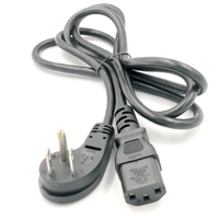 Câble d'alimentation NEMA 5-15P à C13 de 3 pieds à angle ultra bas 10A 125V 18AWG