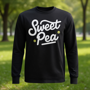 T-Shirt a Maniche Lunghe Sweet Pea Unisex con Collo Rotondo e Stampa Serigrafica, Abbigliamento Promozionale - Product Image 3