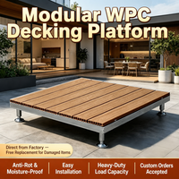 Terrasse en WPC à hauteur réglable sur mesure pour toit, balcon, jardin, patio – Vente en gros directe usine, style moderne