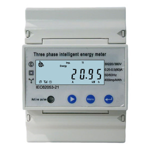 Tuya <b>Three</b> Phase Energy Meter 3X220/380V LCD Display IEC62053-21 With WiFi For PV Home Use - Product Image 1