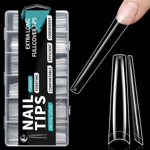 JIEYU PMMA/ABS - Puntas de <span class=keywords><strong>Uñas</strong></span> de Cobertura Completa/Parcial, Color Natural, <span class=keywords><strong>Uñas</strong></span> Postizas para Salón, Manicura Acrílica - Product Image 2