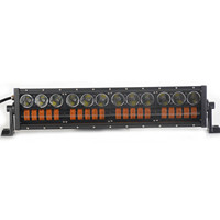 Auxtings-barre d'éclairage Led 15 pouces, 20 pouces, 25 pouces, 30 pouces, 35 pouces, 40 pouces, barre d'éclairage à double couleur, pour voiture, camion