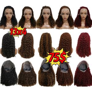 Promoción de $75 Letsfly, Pelucas de Cabello Humano Natural Rizado Birmano de 5x5 y 13x4, 18 Pulgadas, Pelucas de Encaje, Precio Económico al por Mayor - Product Image 1