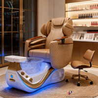 Chaise de pédicure spa pour pieds de surf léger haut de gamme avec massage du dos station de pédicure manucure salon moderne