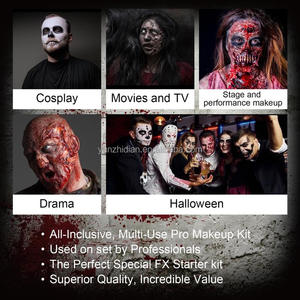 Kit de Maquillaje IMMETEE SFX, Set Profesional de Silicona para Cicatrices, 12 Colores, Paleta de Pintura Corporal y Facial, Sangre, Efectos Especiales para Halloween, Niños - Product Image 6