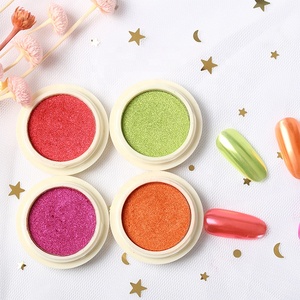 Polvo Mágico Espejo Aurora Sólido 2026, Set de Pigmento de Uñas de Seda Efecto Sirena con Borde Explosivo de 18 Colores para Brillo Cromado, Salón y Arte DIY - Product Image 1