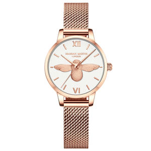 Hannah Martin HM-112 à <span class=keywords><strong>la</strong></span> mode <span class=keywords><strong>forêt</strong></span> montre pour femmes, petite abeille étanche montre pour femmes, mode montre pour femmes - Product Image 2