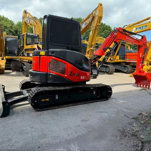 Excavatrice hydraulique sur chenilles Hitachi Zx52 d'occasion avec chenilles en caoutchouc Mini Digger 5 tonnes Moteur à pouce Boîte de vitesse Moteur PLC - Product Image 1