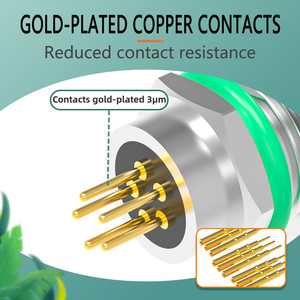 Ô Tô Điện Không Thấm Nước Kết Nối Pcb M8 5 Pin B-Mã Phía Trước Khóa Nữ Ổ Cắm M10 * 0.75 Ổ Cắm Kết Nối - Product Image 5