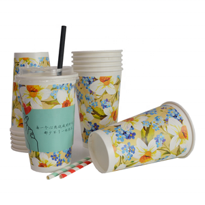 8oz 12oz 16oz Einweg-Kaffeebecher aus Kraftpapier mit individuellem Logo, umweltfreundlich, einwandig, für heiße/kalte Getränke, mit Deckel - Product Image 5
