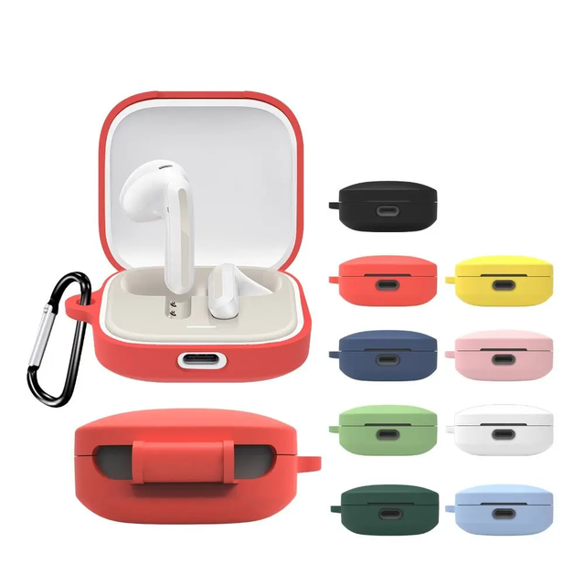 Silicone Protective Case Shockproof Anti-Scratch Cover Protector Headphone Accessories Housing Shell for Redmi Buds 6 Active