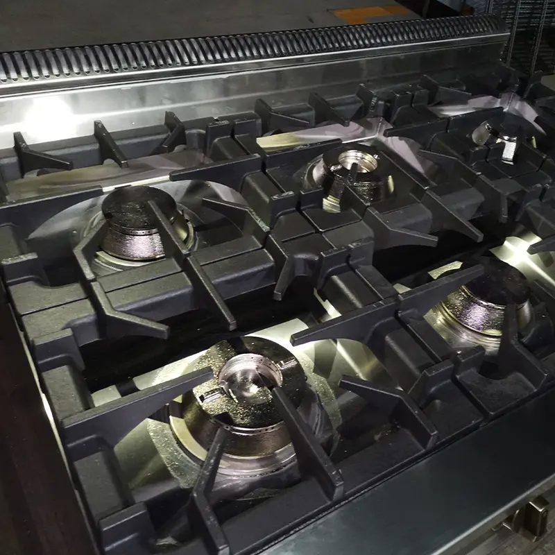 Equipamento de cozinha de alta qualidade Fogão a gás de aço inoxidável 4 queimadores