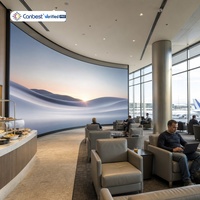 Écran LED flexible CANBEST FL P0.9 P1.2 P1.5 P1.8 P2.5, écran publicitaire LED de forme spéciale pour l'intérieur, pour la publicité créative de marques et de monuments