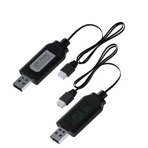 USB <b>Charger</b> Cable 7.4V <b>LiPo</b> & Li-ion <b>Batteries</b> 2X USB XH-3P Connector 1A 2S Charge Adapter RC Drones Quadcopters Made in China - Product Image 1
