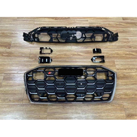 Pabrik kustom Fitment hitam/krom S6 baru Grill untuk Audi A6 S6 C8(2019-2023) Aftermarket S6 Grill harga grosir Bumper Grill