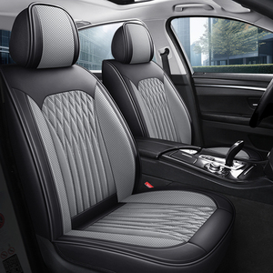 Housses de siège de voiture universelles en cuir bleu de qualité supérieure, ensemble complet avec appui-tête et soutien lombaire, vente directe usine LC - Product Image 4