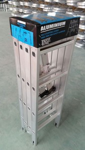 2022ที่มีคุณภาพสูงอลูมิเนียมขนาดเล็กอเนกประสงค์บันไดบานพับขนาดใหญ่4x3ขั้นตอน Lader - Product Image 3