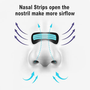 अतिरिक्त ताकत नाक स्ट्रिप्स ठंड और एलर्जी के कारण होने वाली दवा-मुक्त और तत्काल नाक की भीड़ से राहत - Product Image 2