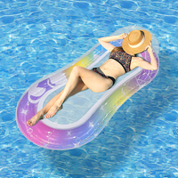 Matelas de piscine gonflable Mart Tapis de flotteur de piscine motorisé de vacances de piscine de flotteur gonflable coloré
