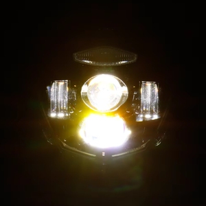 雅马哈摩托车XT660R XT660X备件前照灯84w高/低光束投影仪前照灯电子标记认可前照灯 - Product Image 4