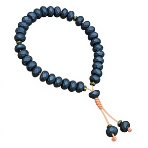 Élégante misbaha en perles de résine écologiques faites à la main, tasbih, chapelet islamique, cadeau religieux musulman - Product Image 1