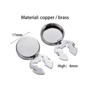 ゴールドとシルバーの4色カフスボタン付きラウンドメンズシャツ通常のボタンアクセサリーメタルカフスボタン - Product Image 3