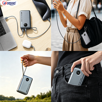 Batterie Li-Polymère Ultra Mince Portable à Charge Rapide 22,5W 20000mAh/10000mAh avec 2 Câbles Intégrés – Vente en Gros